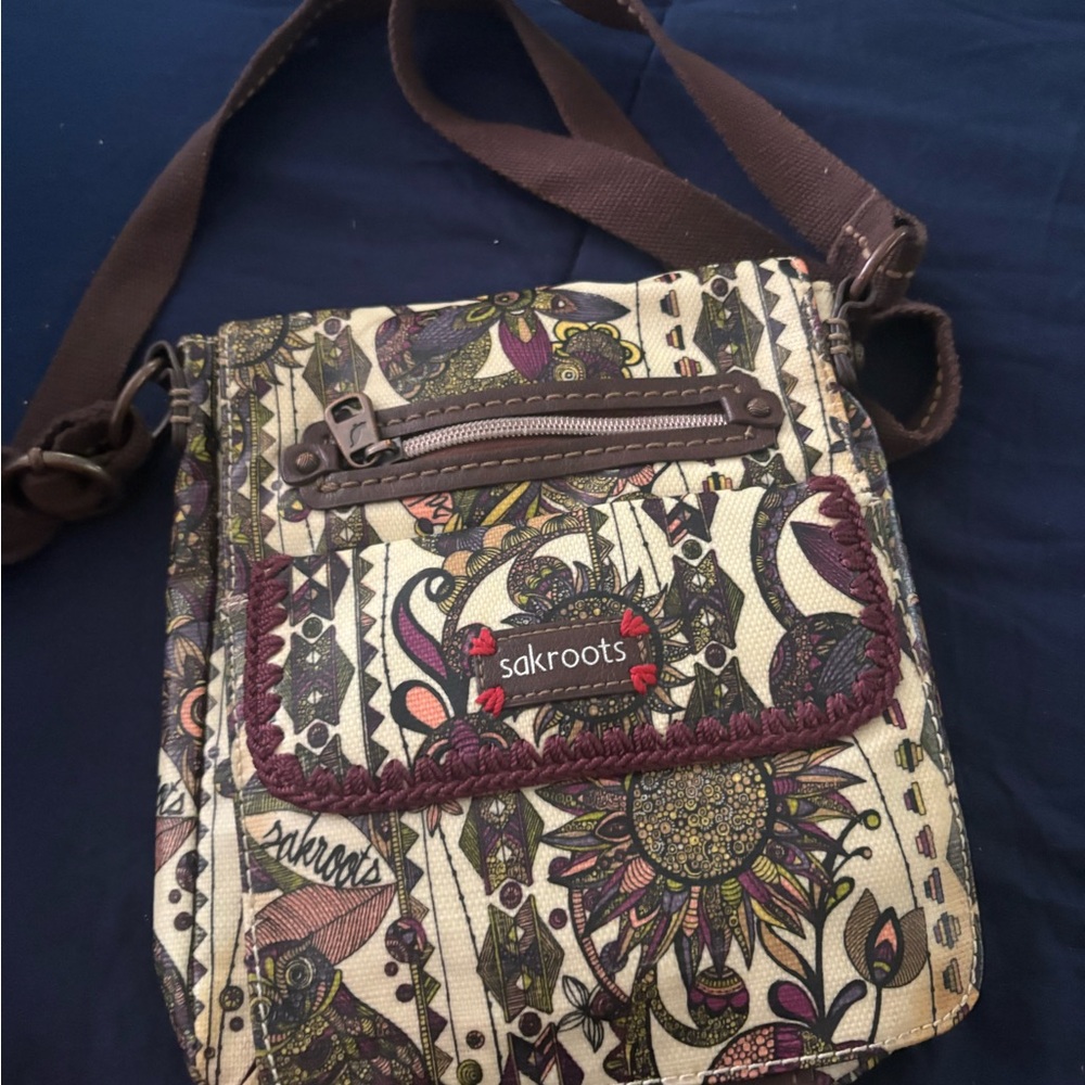 Sakroots Artistic Floral Crossbody Bag